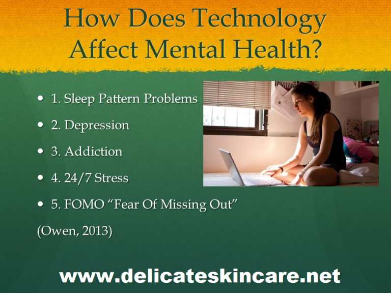 What are the positive and negative effects of technology on mental health?